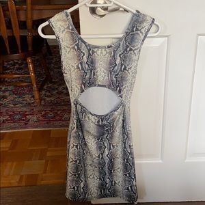 BRAND NEW SNAKE PRINT MINI DRESS